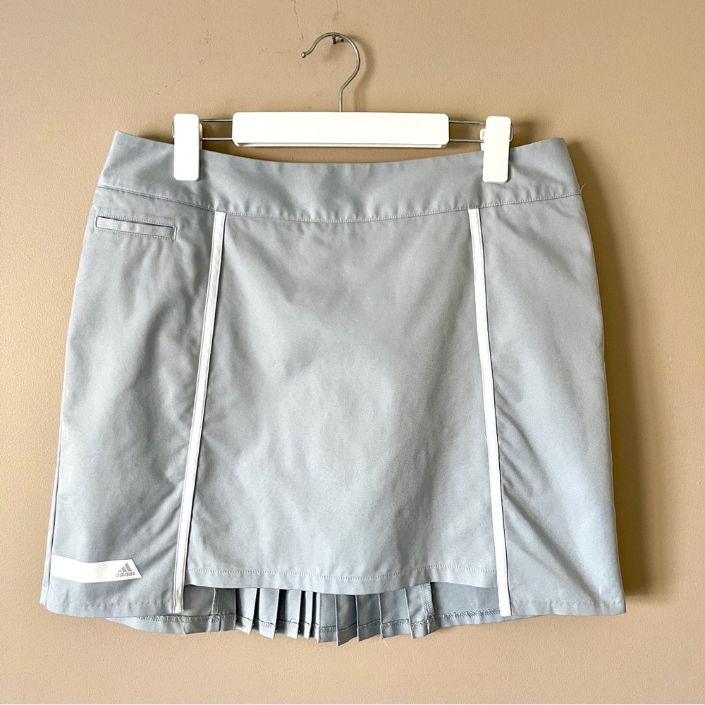 ADIDAS | Light Gray Pleated Back Tennis Skirt Sz 12